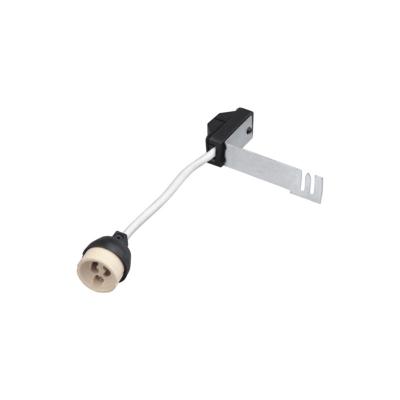 China High quality outdoor 250V 2A GU10 lamp screw holder white or beige for garden light bulb with extension silicon cable CE RoHS certificate for sale