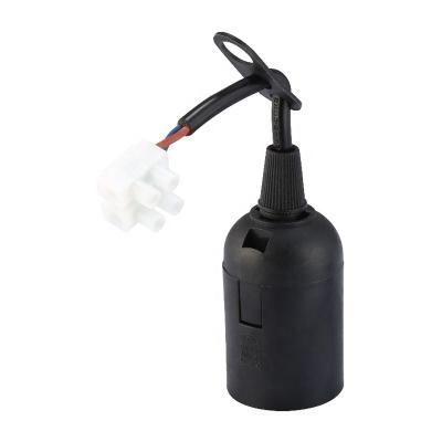 China Hot Selling UK Black Ceramic Screw Inner E27 Lamp Holder For Garden Ceiling Electric Blub With Cable And Quick Connecting Terminal for sale