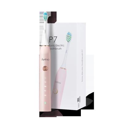 China APIYOO Smart Type Whitening With Gift Pink Sonic Toothbrush For Adult Smart Electric Toothbrush Ultrasonic With App Connected With APP for sale