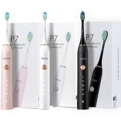 China Oral Care App Smart Deep Cleaning Smart Type Connected Cordless Rechargeable Waterproof Smart Electric Toothbrush for sale