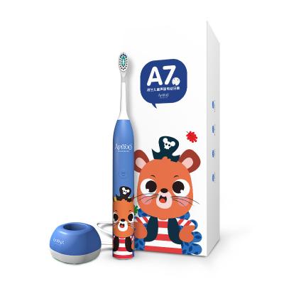 China Kids 3-9 Years Amazon Cute 360 ​​Degree Cardboard Cute Wholesale Private Label OEM Travel Baby Rechargeable Kids Sonic Electric Toothbrush for sale