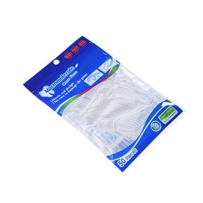 China high quality single mint private label floss pick biodegradable dental floss 400D macromolecule polyethylene fiber degradable for sale