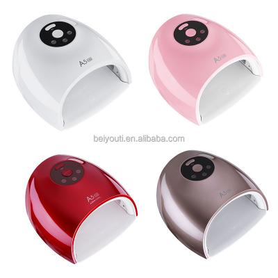 China ABS Plastic European Nail Salon Like Red Light 48w Dual Portable UV Led Nail Lamp Nail Dryer Curing Led Gels Lamp for sale