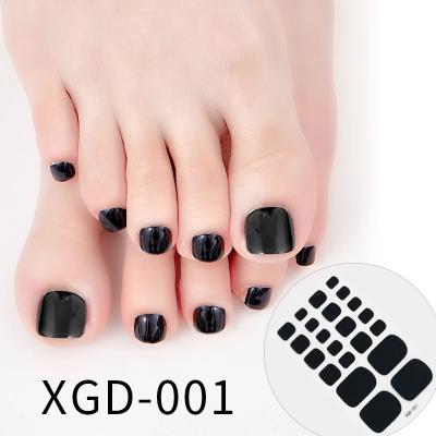 China Eco-Friendly Cover Toe Supplies Foot Decoration False Toe Nail Sticker Style Full Nail Nails for Women Ladies Girls for sale