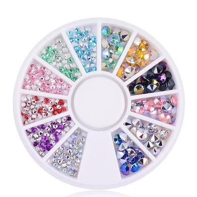 China Caviar AB Beads Color Irregular Marquise Mixed Color Nail Rhinestone Glitter Beads For Manicure Nail Art 3D Decoration Stone In Wheel DIY Accessories Tips for sale