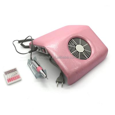 China Nail Art Beauty Newest High Power Nail Drill Polish Dust Vacuum Collector for Nail Salons for sale