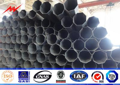 China Tensión tubular de acero multi de poste de la corriente eléctrica de la cara los 7m baja con los brazos cruzados en venta