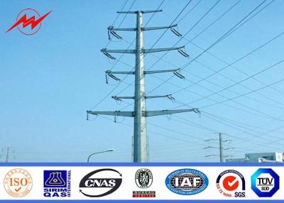 China 27m Galvanized Metal Power Steel Transmission Pole Iron Electric Power Poles for sale