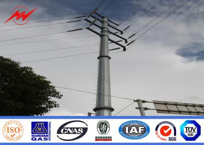 China 220kv Power Transmission Poles Galvanized Electric Steel Tubular for sale