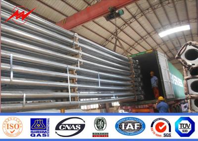 China Q345 Q235 GR65 Steel Power Pole , Electric Steel Unitity Pole Long Serive Lifetime for sale