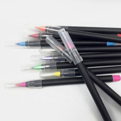 China 24 Colors Painter Brush Fashionable Flexible Nylon Pens for Calligraphy Coloring and Drawing Beginner for sale