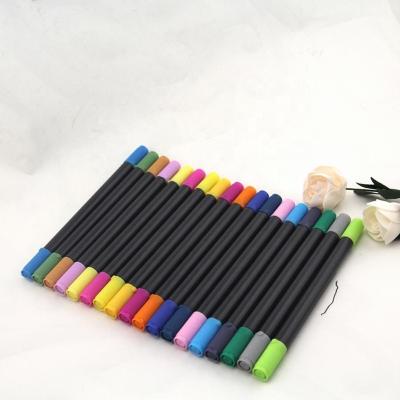 China Trendy Water Color Brush Doble Seeds Design Water Color Art Painting 12 Colors Set For Students Drawing for sale