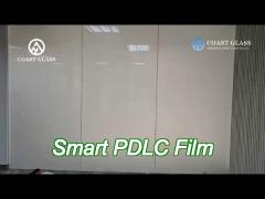 electrified atomized sw smart pdlc film transparent frosted