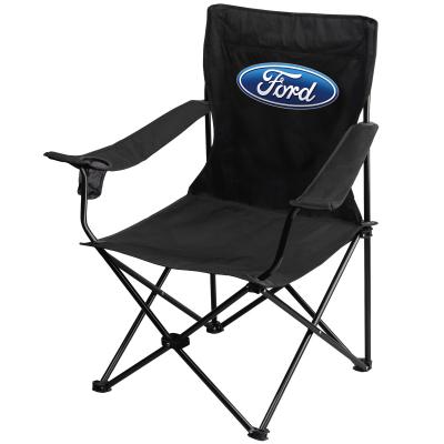 China Furniture design modern steel foldable camping chair with armrest for camp use adult beach chair for sale