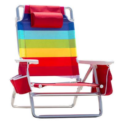 China Modern NEW SUMMER custom folding beach chair with PVC coating fabric for beach chair with cooler bag. for sale