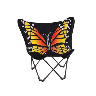 China Butterfly Adjustable (Height) Metal Comfortable Garden Chair Foldable Camping Chair With Padded for sale