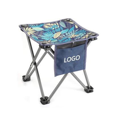 China Outdoor Beach Camping Chair Iron Single Folding Traveling Portable Folding Fishing Stool For Adults for sale