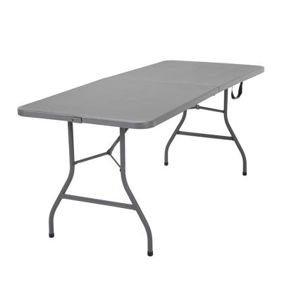 China Factory Wholesale Easy Carry Folding Plastic Table For Garden Furniture Party for sale