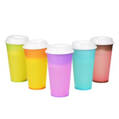 China SUPPORT 16oz CUSTOM Sized Venti Viable Hot Temperature Activated Color Changing Mugs for sale