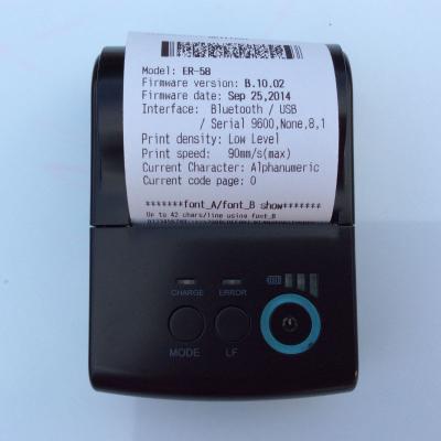 China Black And White Portable Wireless Receipt Printer For Android System WIFI / BT Printer for sale