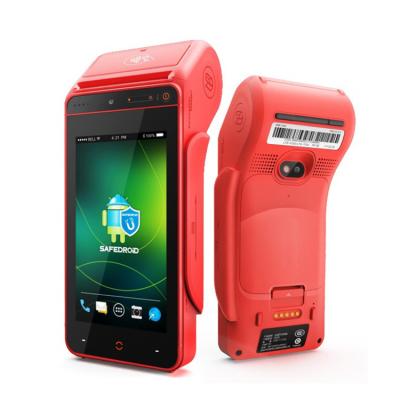 China Android 8.1 Handheld Smart POS Payment Terminal supports 1D/2D barcode printing and receipt printing 188*81*35mm (max61mm) for sale