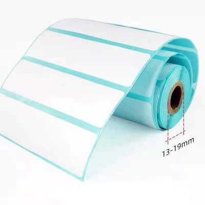 China Self-adhesive barcode printing label packaging label sticker 75*20 50 three-proof waterproof thermal paper 80mm 90 100mm small tube core for sale