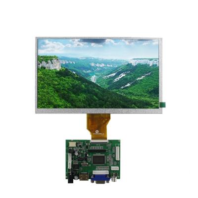 China LVDS 9 interface 800*480 inch LCD high-definition display can be equipped with 9 inch capacitive touch screen industrial monitor for sale