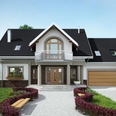 China Prefab House Light Steel Frame House In Lower Cost for sale