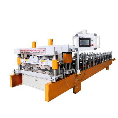 China Automatic Glazed Trapezoidal ROOF Tile Roll Forming Machine for sale