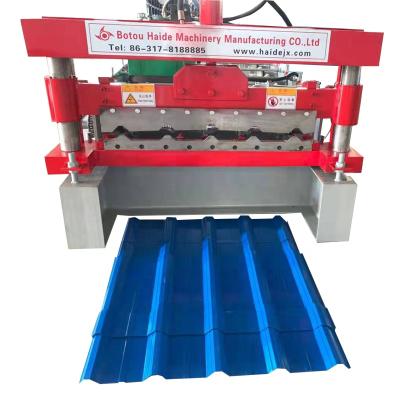 China Garment Shops Galvanized Roofing Sheet Machine , Double Layers Forming Machine for sale