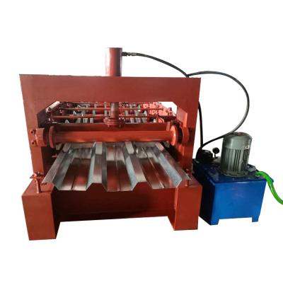 China Building Material Shops Hydraulic Cutting Deck Floor Supporting Galvanized Sheet Roll Forming Machine for sale