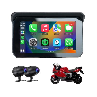 China Motorrad-GPS-Wasserdichte Navigator mit Buebooth und drahtlosem Apple Carplay-Bildschirm zu verkaufen