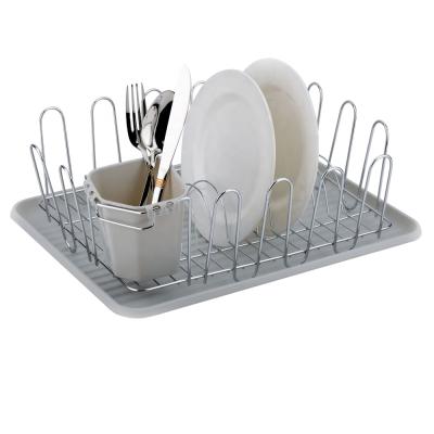 China Metal Dish Rack Chrome Wire Workable Dish Rack for Kitchenware Kitchen Dish Racks (AWK122) for sale