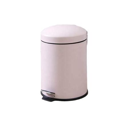 China Sustainable Hotel Trash Can Step Trash Can Powder Coating Dustin Bins for sale