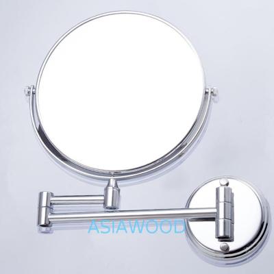 China Round Shape Wall Mounted Magnifying Double Side Bathroom Makeup Mirror (AWK421) for sale