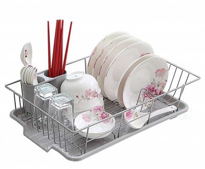 China Sustainable Storage Organizer Kitchen Dish Rack Stainless Steel Wholesale for sale