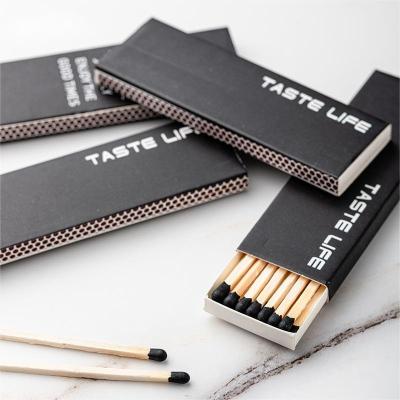 China Cheap Party Hotel Forcandle Small White Label Factory Black Safety In Barrel Logo Custom For Box Stick For Hotel Candle Colored Bulk Luxury Matches for sale