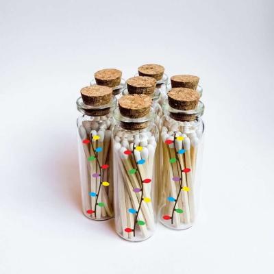 China Household Bottled Wooden Matches For Aromatherapy Candles , Gift Beautifully Wrapped Wooden Matches In Bottle for sale