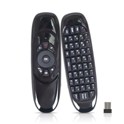 China Capacitive Mini Wireless Multimedia Remote Control for TV Computer Set-top Box Flight Mouse with 2.4Ghz Mini Keyboard for sale