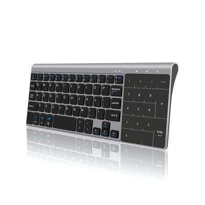 China Tilt USB Mini Keyboard 2.4G RF Adjustable Wireless Touch Trackpad Numeric Keypad Suitable for Desktops and Laptops for Special Keyboard for sale