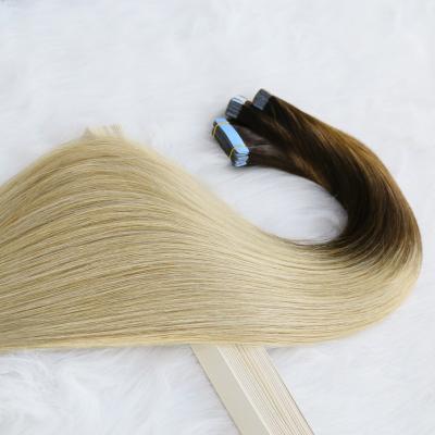 China Wholesale Grade 10a 100% Kinky Curly Tape Hair Extension Russian Remy Natural Hair for sale