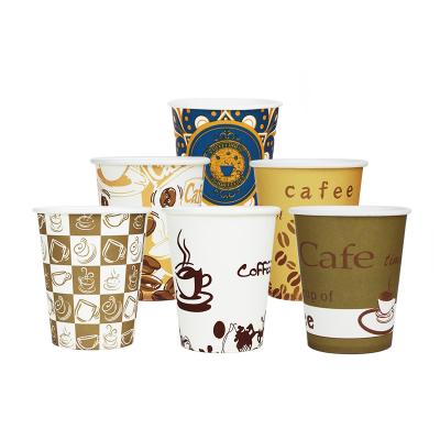 China Cheap biodegradable take away eco material factory price disposable biodegrable coffee paper cup with lid for sale