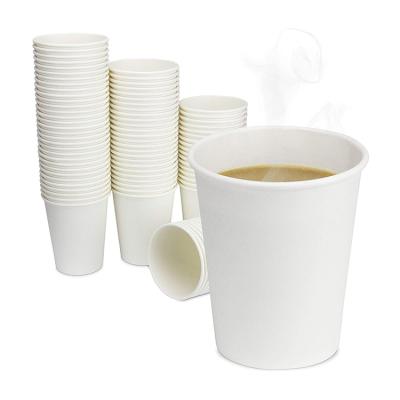 China Disposable Biodegradable Custom White Single Wall Paper Cups for sale