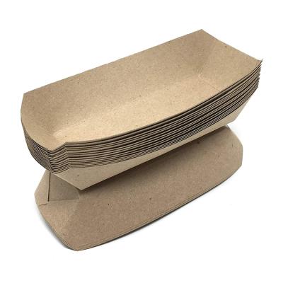 China 7 Inch Disposable Recyclable Biodegradable Store Hot Dog Boxes for sale