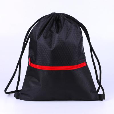 China Wholesale custom logo 210D polyester drawstring bag factory low price cheap drawstring bag for sale