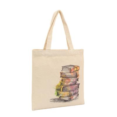 China Mini Cotton Canvas Shopping Bag Custom Canvas Bag Handled Tote Bag Custom Logo for sale