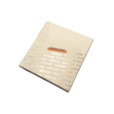 China Recycled Materials White Packaging Box Card Cosmetic Paper Box Bronzing Box for sale