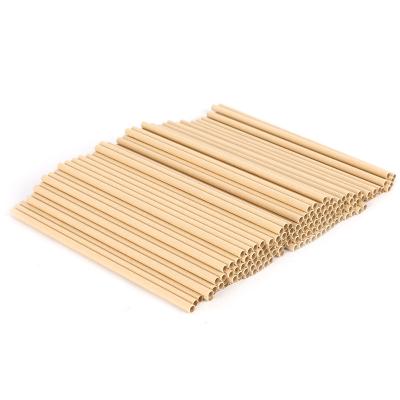 China Eco - Friendly Disposable Bamboo Fiber Straw Biodegradable Bamboo Paper Drink Straw for sale