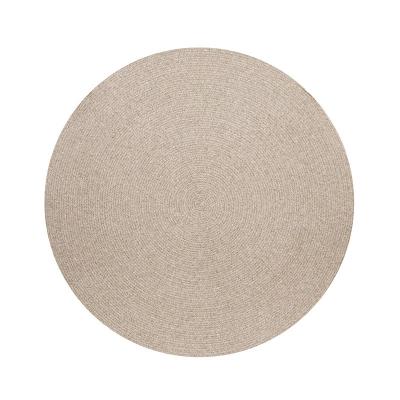 China Stain Resistant Single Wool Living Room Tea Table Round Oval Rug for sale