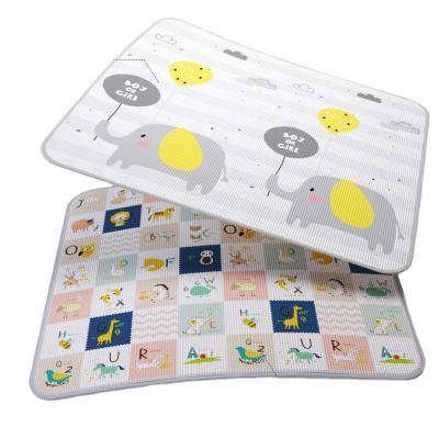 China Eco-Friendly Baby XPE Foam Roll Play Mat Double Sided Thermal Transfer Design Environmental Baby Crawling Mat for sale